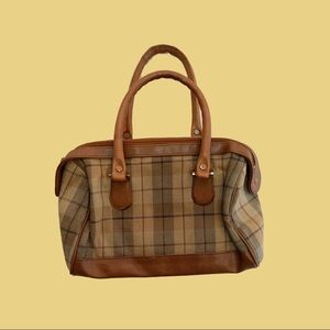 Le Sac Plaid Baguette 90s Handbag
